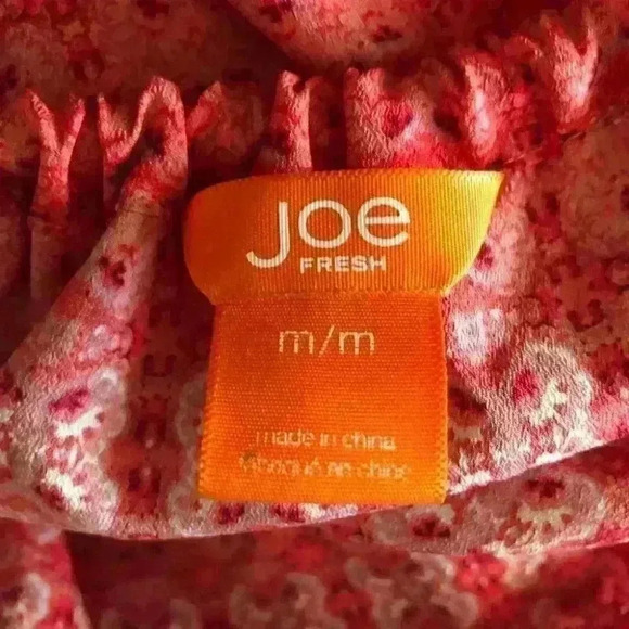 JOE FRESH Orange Salmon Pillowcase styled dress Women MEDIUM - Picture 6 of 7